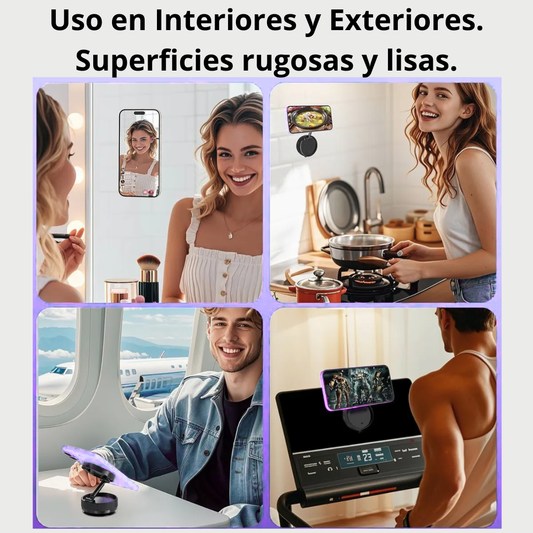 SmartHold™ –⚡Soporte Magnético con Rotación 360° y Luz LED