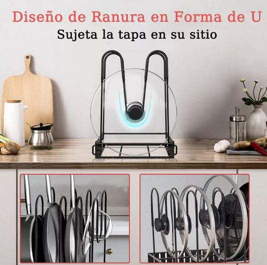 ESTANTE ORGANIZADOR PARA OLLAS X 8 NIVELES