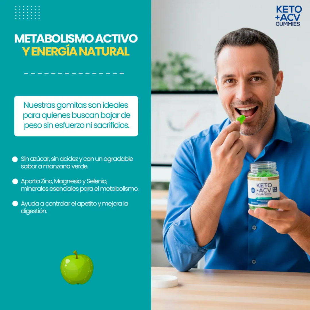 🍏✨KetoVine Luxe™- Gomitas Vinagre de Manzana
