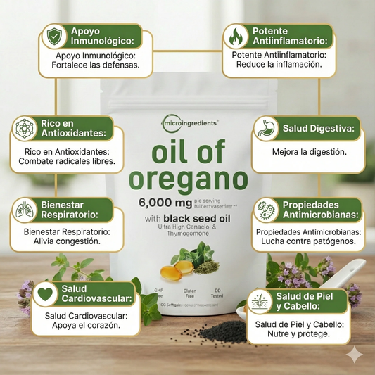 Aceite De Orégano en Cápsulas