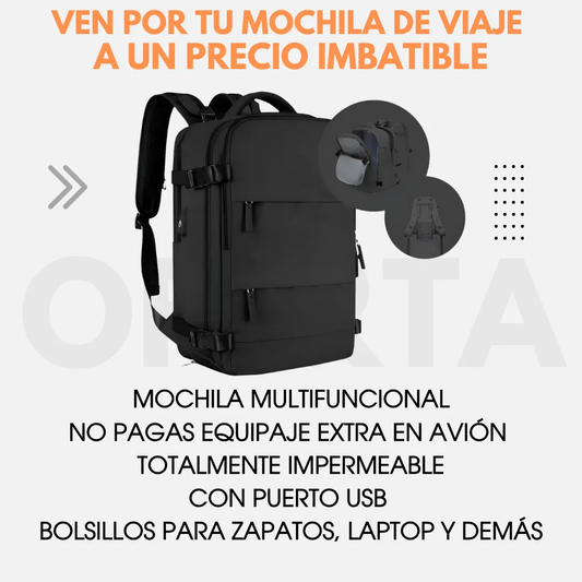 🎒 PackGo Pro™-La mochila favorita de los viajeros inteligentes