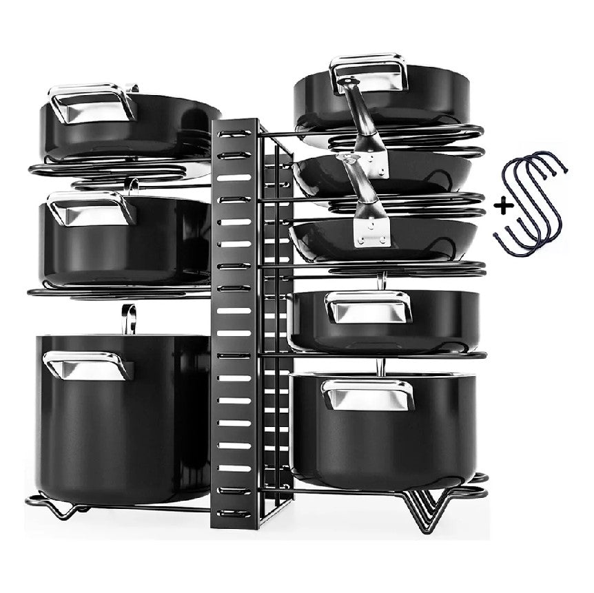 ESTANTE ORGANIZADOR PARA OLLAS X 8 NIVELES