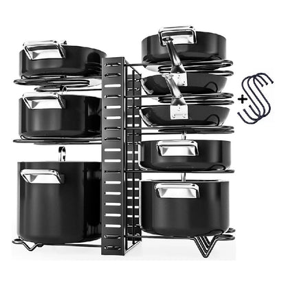 ESTANTE ORGANIZADOR PARA OLLAS X 8 NIVELES