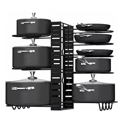 ESTANTE ORGANIZADOR PARA OLLAS X 8 NIVELES