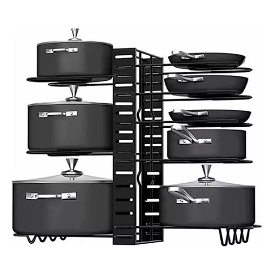 ESTANTE ORGANIZADOR PARA OLLAS X 8 NIVELES